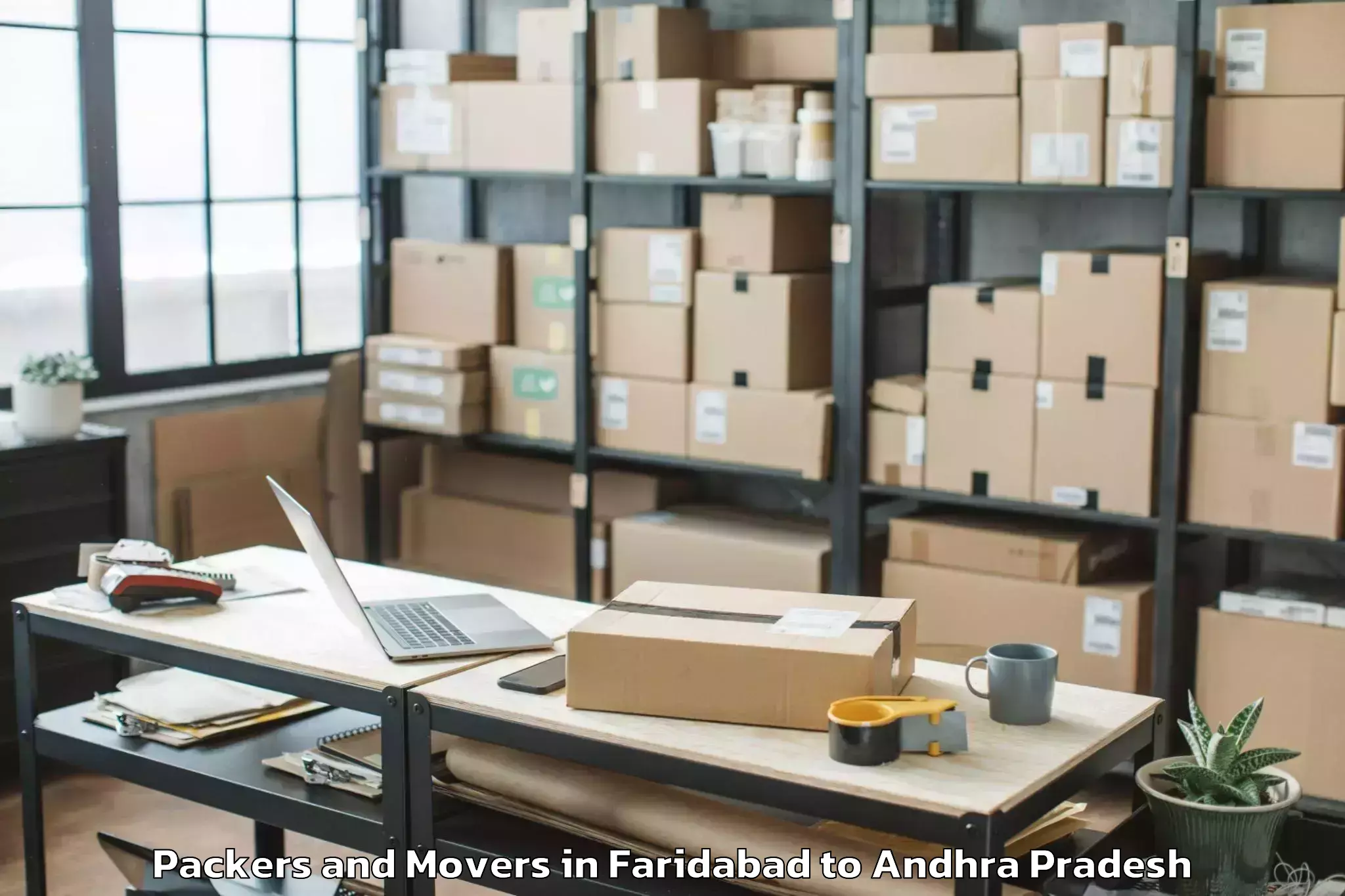 Top Faridabad to Maddipadu Packers And Movers Available